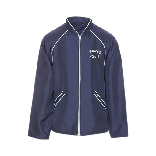 Logo Printed Zip-Up Jacket