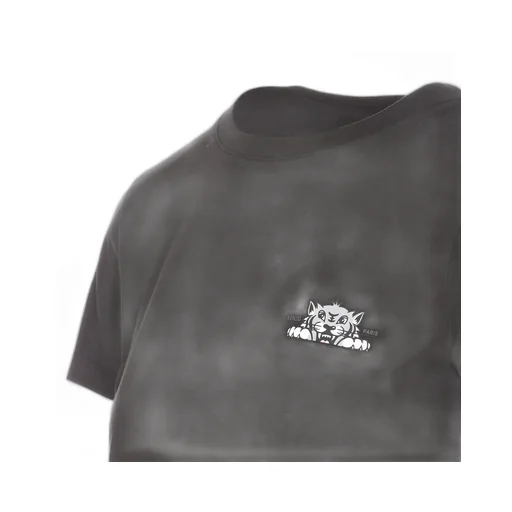 Happy Tiger Printed Crewneck T-Shirt