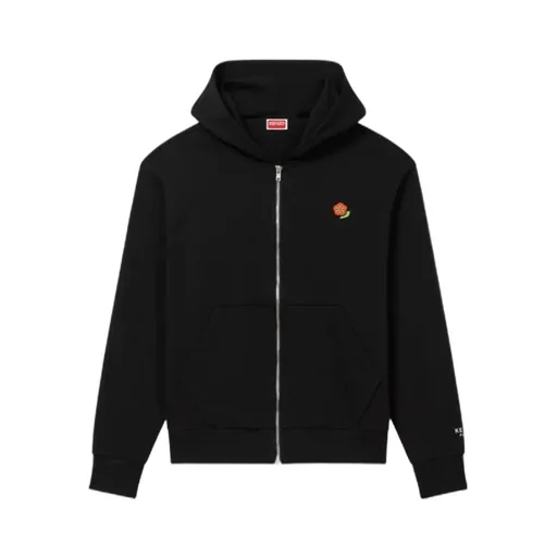 Embroidered Zipped Hoodie