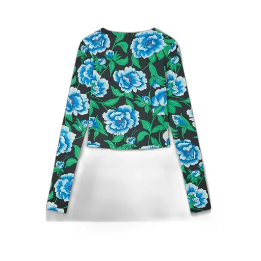 Floral Printed V-Neck Cardigan