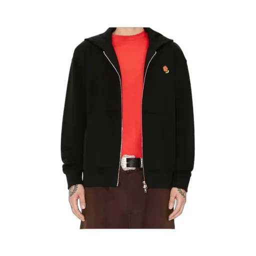 Embroidered Zipped Hoodie