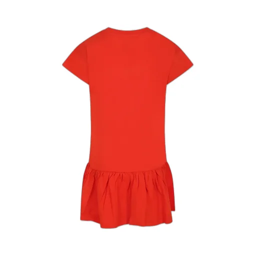 Tiger Printed Ruffle Hem Dress