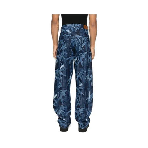 Chiku-Rin Camo' Botan Loose Jeans In Japanese Denim