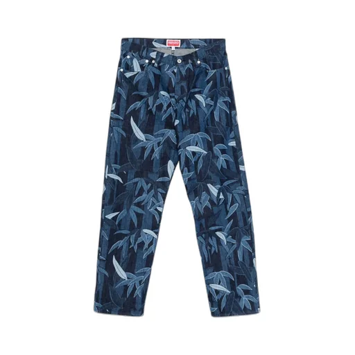 Chiku-Rin Camo' Botan Loose Jeans In Japanese Denim