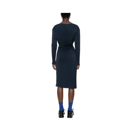 Sun-Ray Pleats Long Dress