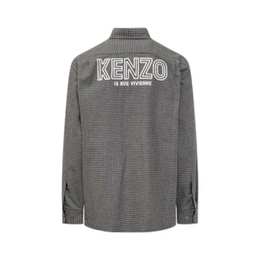 Logo Detailed Plaid Shirt