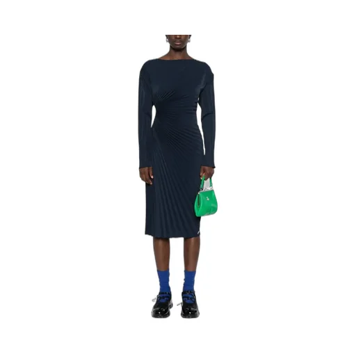 Sun-Ray Pleats Long Dress