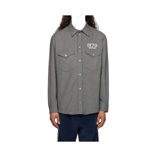 Logo Detailed Plaid Shirt