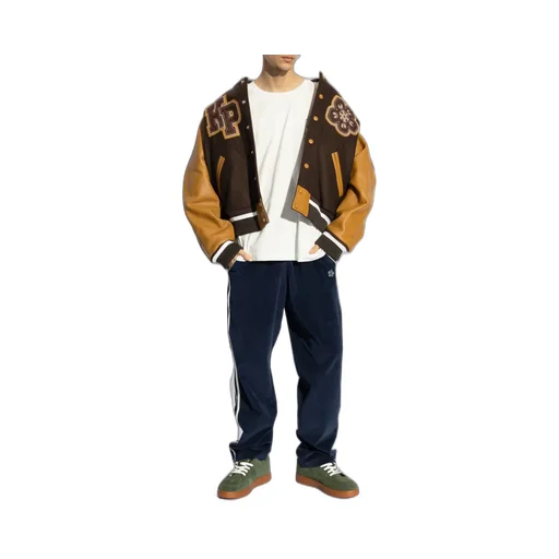 Boke Flower Patch Straight-Leg Corduroy Trousers
