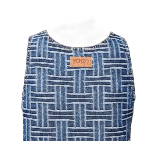 Weave Dress In Japanese Denim