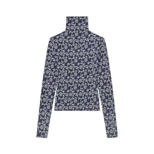 Marguerite All-Over Turtle Neck
