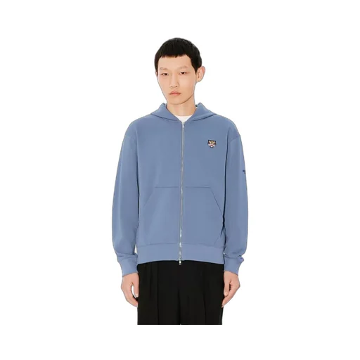 Lucky Tiger Embroidered Zip-Up Hoodie
