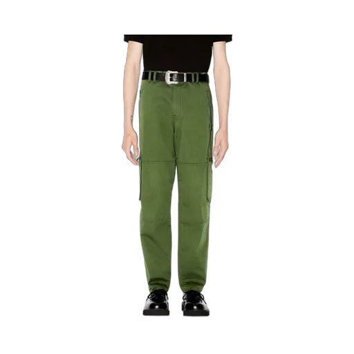 Straight-Leg Slim-Cut Cargo Pants