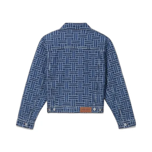 Kenzo Weave Trucker Jacket In Japanese Denim