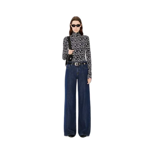 Marguerite All-Over Turtle Neck
