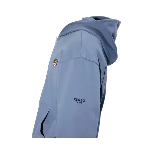 Lucky Tiger Embroidered Zip-Up Hoodie