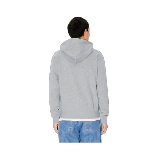 Boke Flower Embroidered Zipped Hoodie