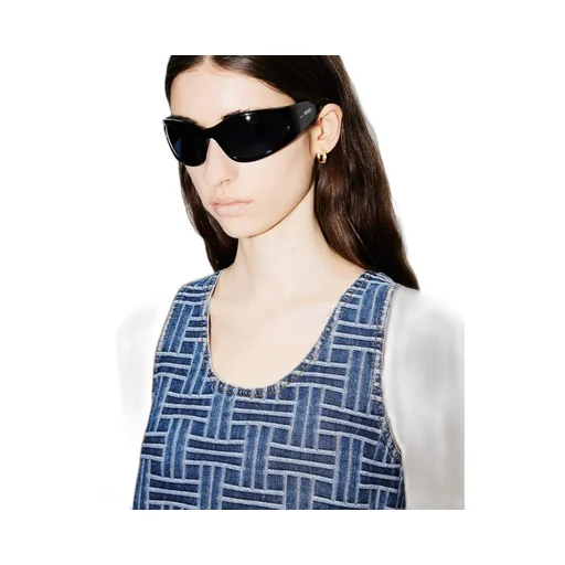 Weave Dress In Japanese Denim