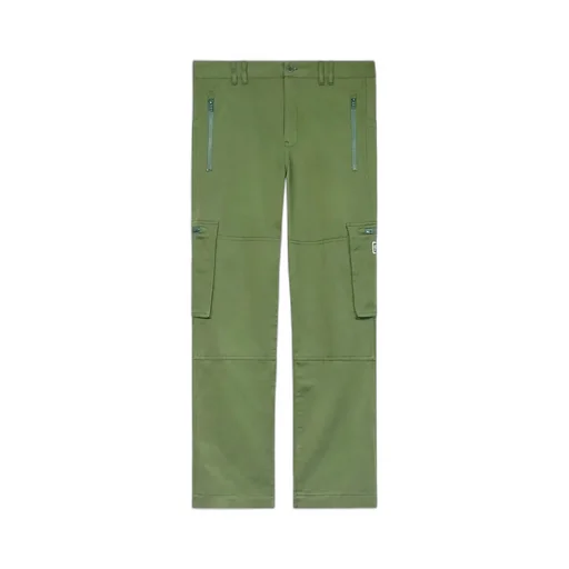 Straight-Leg Slim-Cut Cargo Pants