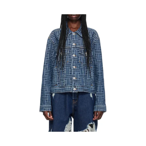 Kenzo Weave Trucker Jacket In Japanese Denim
