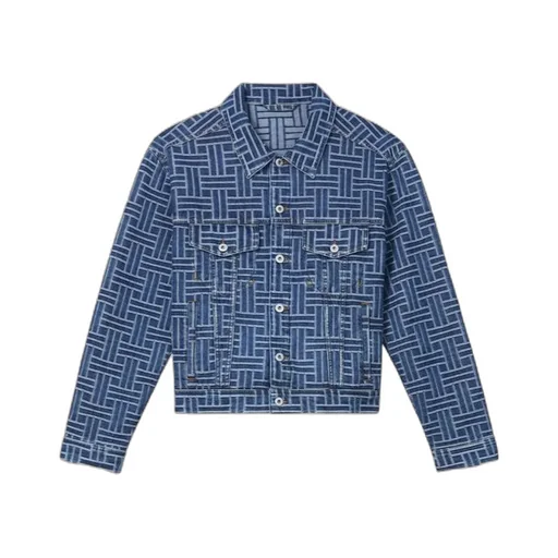 Kenzo Weave Trucker Jacket In Japanese Denim