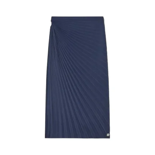 Sun-Ray Pleats Midi Skirt