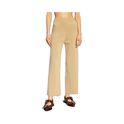Logo Patch Cropped Trousers
