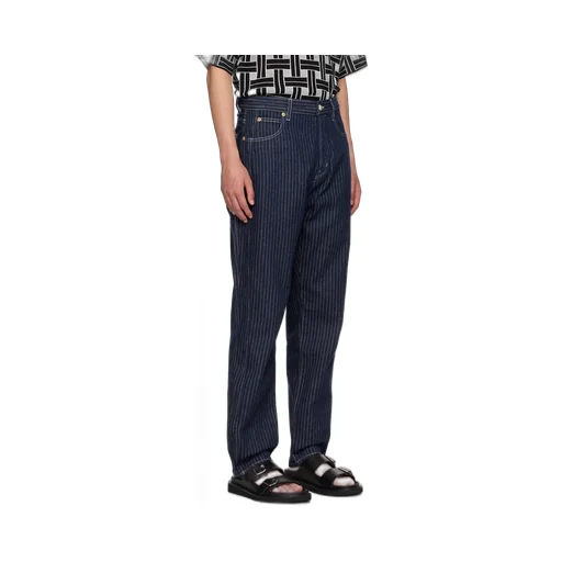 Logo Tag Ribbed Jeans