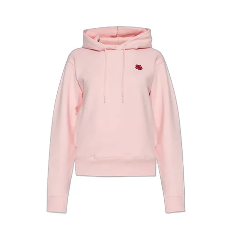 Logo Patch Drawstring Hoodie