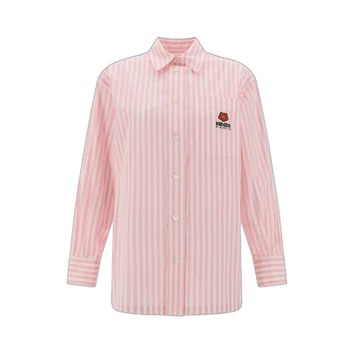 Logo Embroidered Striped Shirt