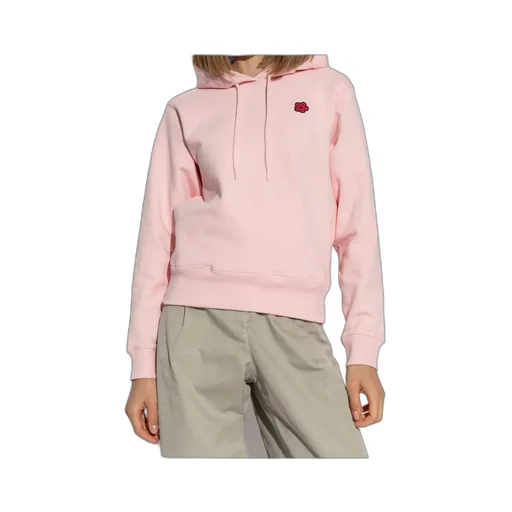 Logo Patch Drawstring Hoodie
