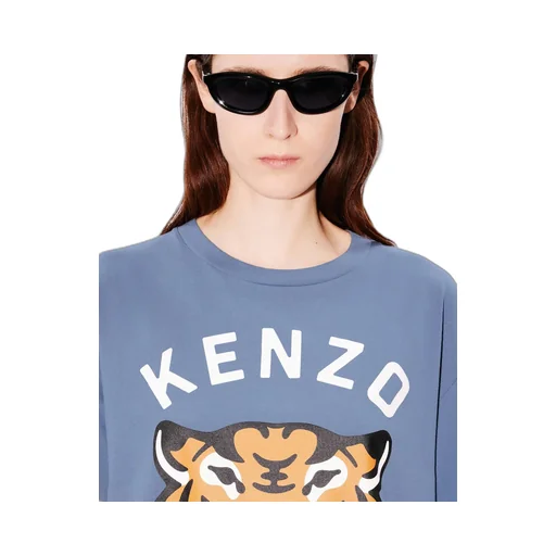 Lucky Tiger Printed Crewneck T-Shirt