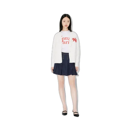 Embroidered Sweatshirt Cardigan