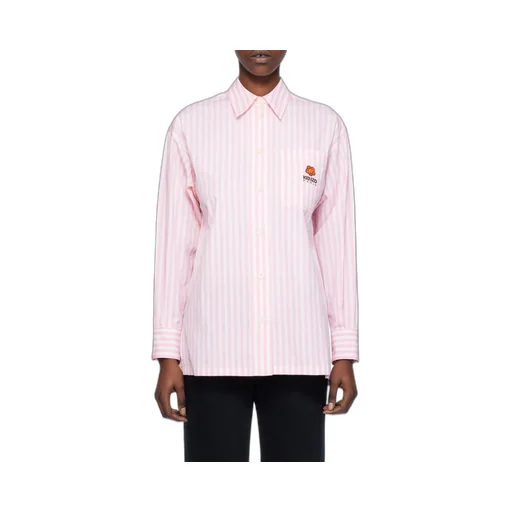 Logo Embroidered Striped Shirt