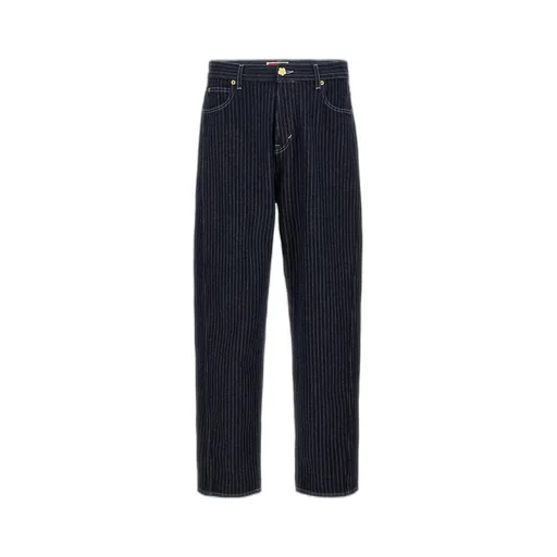 Logo Tag Ribbed Jeans