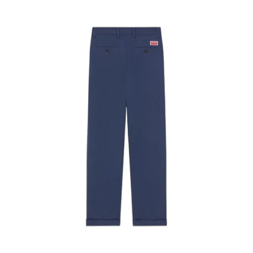 Straight-Leg Turn-Up Cuff Trousers