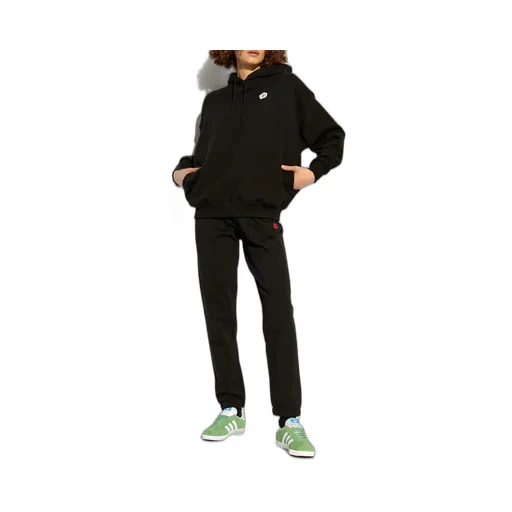 Logo Embroidered Drawstring Hoodie