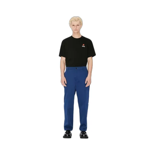 Straight-Leg Turn-Up Cuff Trousers
