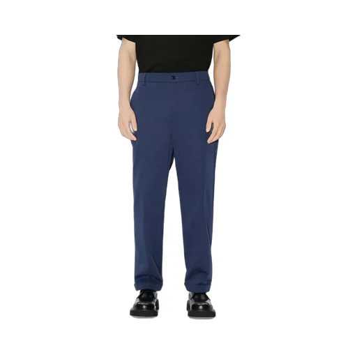 Straight-Leg Turn-Up Cuff Trousers