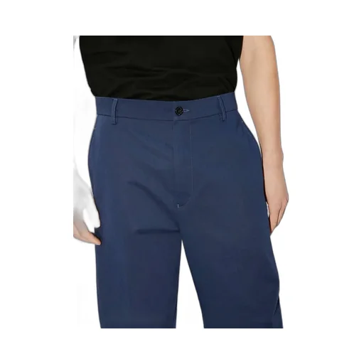 Straight-Leg Turn-Up Cuff Trousers