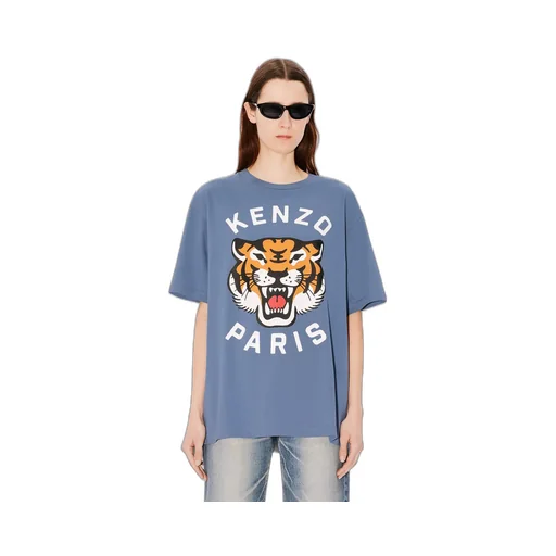 Lucky Tiger Printed Crewneck T-Shirt