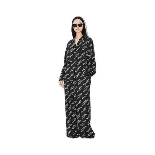 Verdy Logo-Printed Wide Leg Pajama Pants