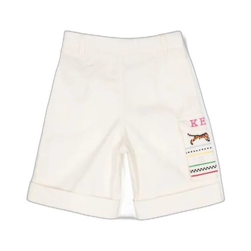 Tiger-Motif Logo-Embroidered Shorts