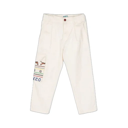 Logo Embroidered Casual Pants