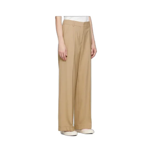 Belt Loop Zipper Casual Pants