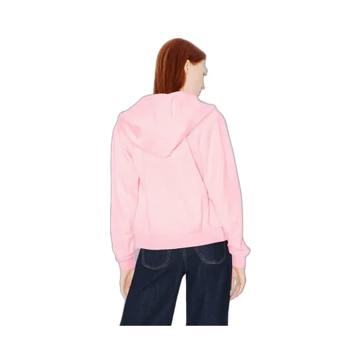 Boke Flower Crest Hooded Embroidered Zip-Up Cardigan