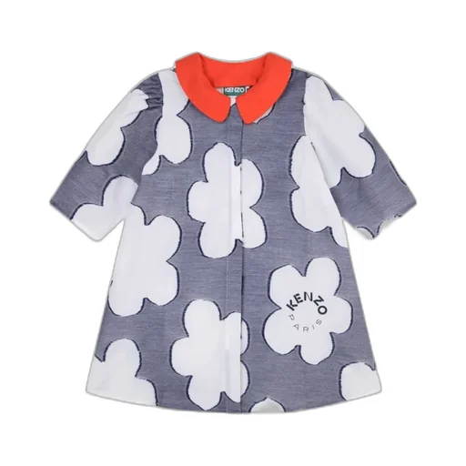 Floral-Print Short-Sleeve Dress