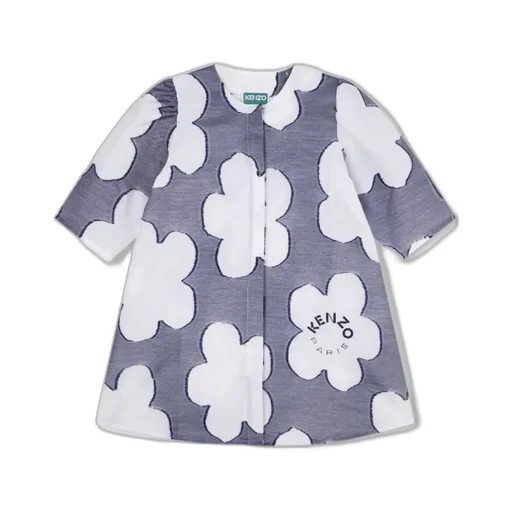 Floral-Print Short-Sleeve Dress