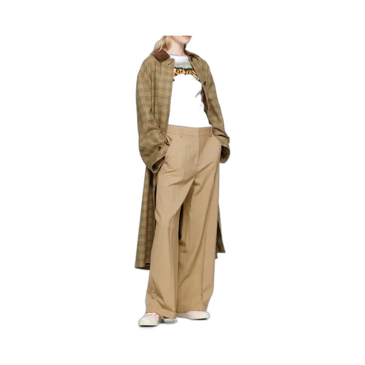 Belt Loop Zipper Casual Pants