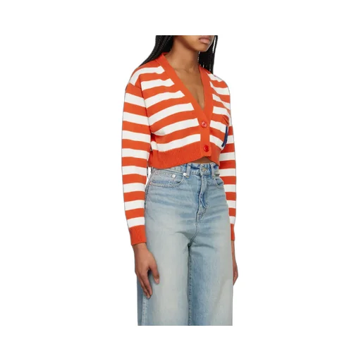 Striped Cropped Cardigan